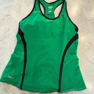 Nike Green and Black Workout Tank
